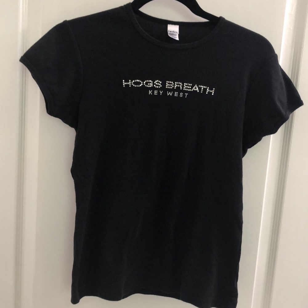 Hogs Breath Saloon Key West Rhinestone Embellished Tee